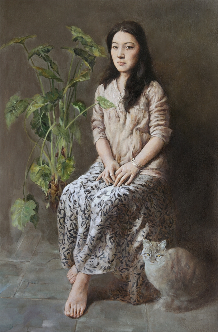 《滴水观音》布面油画80x120cm 2012年_副本.jpg